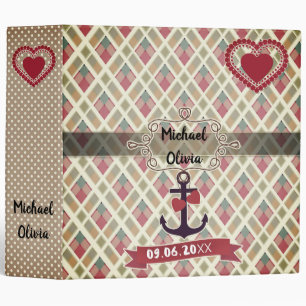 Beautiful, plaid 3 ring binder