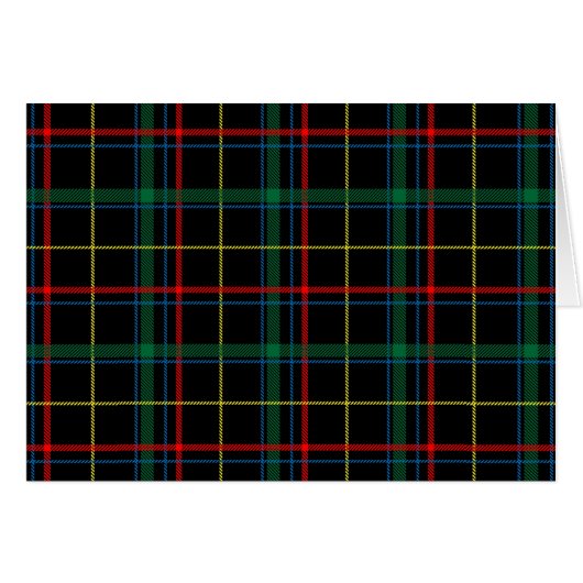 Beautiful Plaid Pattern Cards (Front Horizontal)