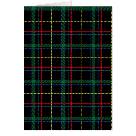 Beautiful Plaid Pattern Cards (Front)
