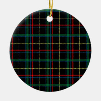 Beautiful Plaid Pattern Ceramic Ornament