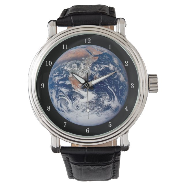 Beautiful Planet Earth Wrist Watch (Front)