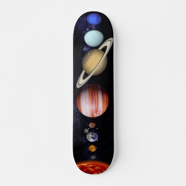 Beautiful Planet In The Universe Skateboard (Front)