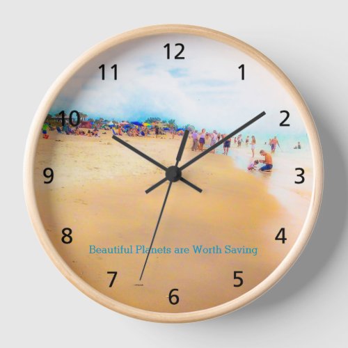 Beautiful Planets Acrylic Wall Clock
