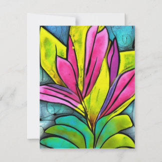 Beautiful Plant Collection Note Card