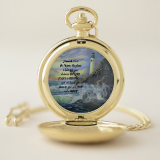 Beautiful Pocket watch Jeremiah 29:11