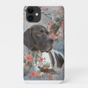 Beautiful pointer with pheasants iPhone 11 case