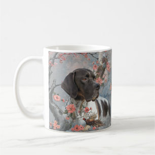 Beautiful pointer with pheasants coffee mug