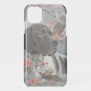 Beautiful pointer with pheasants  iPhone 11 case