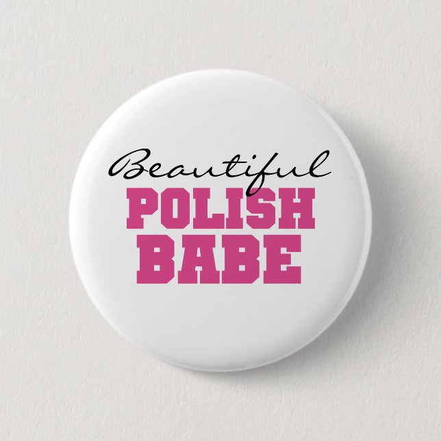 Beautiful Polish Babe Button (Front)
