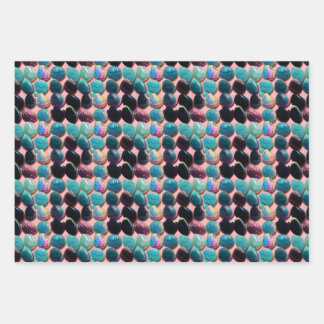 Beautiful Polished Rocks Repeating Pattern Wrapping Paper Sheets