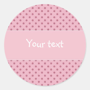 Beautiful polka dot design classic round sticker