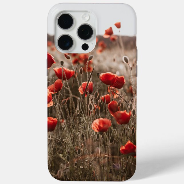 beautiful poppy flowers Case-Mate iPhone case (Back)