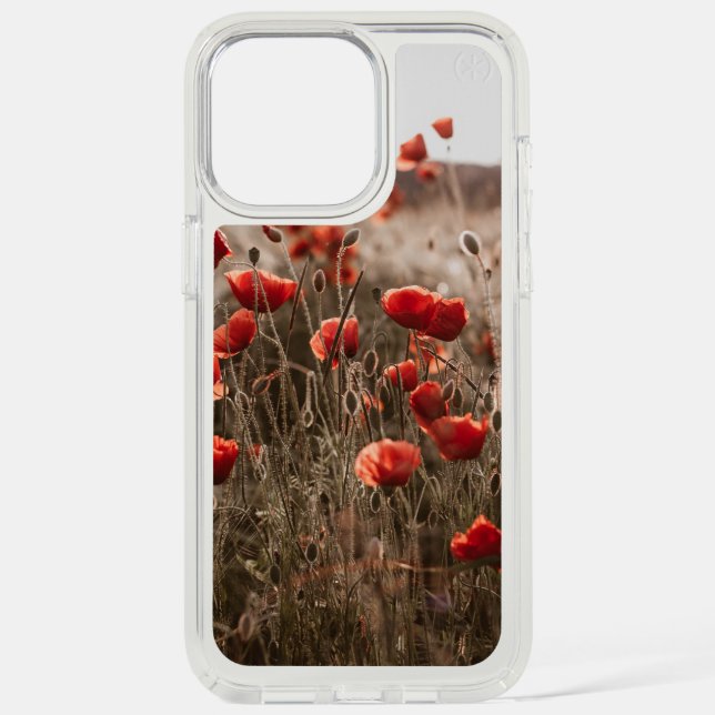 beautiful poppy flowers speck iPhone case (Front)