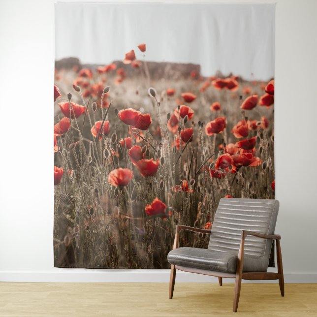 beautiful poppy flowers tapestry (In Situ)