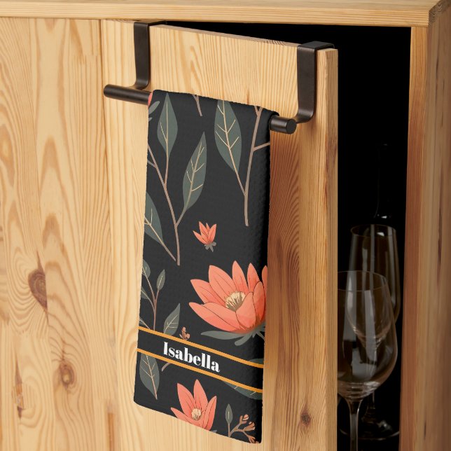 Beautiful Popular Vintage Floral Collection Kitchen Towel (Thirds Fold)