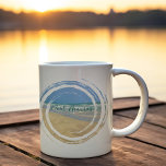 Beautiful Port Aransas Texas Beach Coffee Mug<br><div class="desc">Beautiful beach photography showing the serene beauty of the Port Aransas seashore. A pretty sandpiper stands at the edge of the lovely blue green waters in a cool swirl of ocean on a sunny day. Perfect seaside photograph to show people how this beautiful Texas beach town has been restored and...</div>