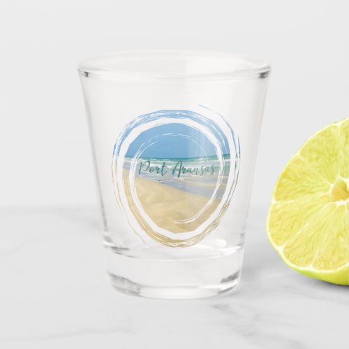 Beautiful Port Aransas Texas Beach Trip Keepsake Shot Glass