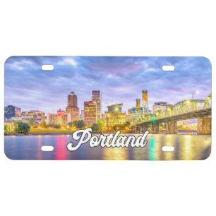 Beautiful Portland, Oregon, USA License Plate