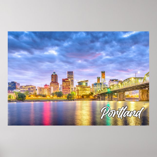 Beautiful Portland, Oregon, USA Poster (Front)