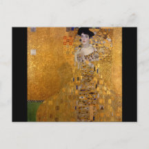 Beautiful portrait of a lady by Gustav Klimt,Deco