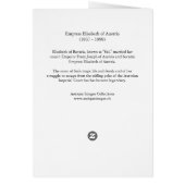 Beautiful Portrait of Empress Elisabeth - Sisi (Back)