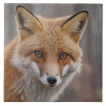 Beautiful Portrait Of Red Fox In Wilderness  Ceramic Tile at Zazzle