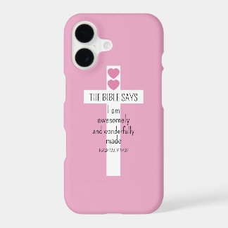 Beautiful Positive Affirmation Bible Verse Pink iPhone 17 Case