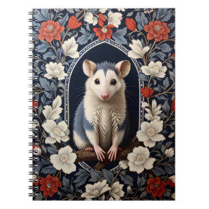 Beautiful Possum William Morris Inspired Floral Notebook