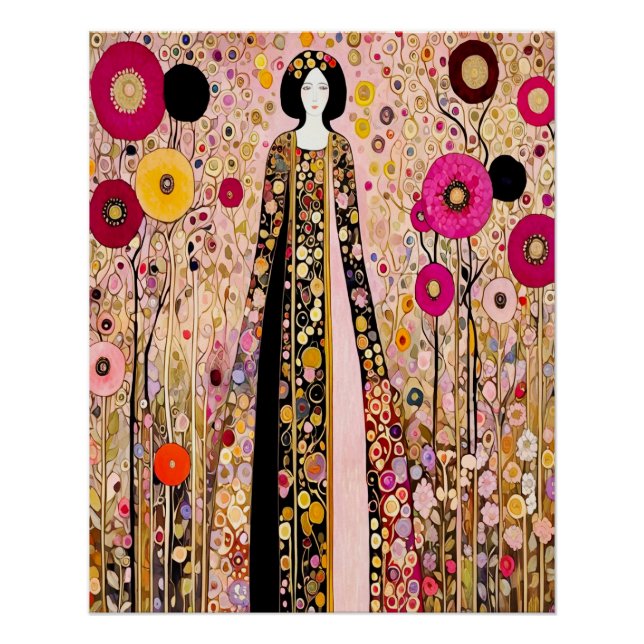 Beautiful Poster in the style of Gustav Klimt (Front)