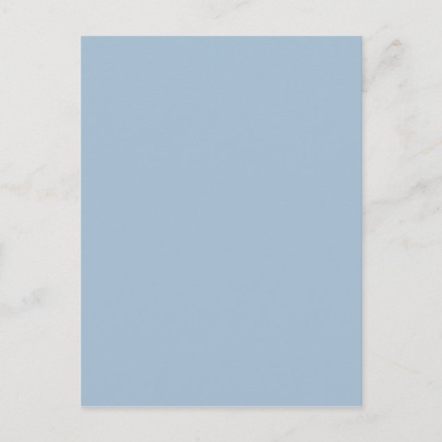 Beautiful Powder Blue, Chic Solid Color Background Postcard (Front)