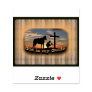 Beautiful Praying Cowboy and Cross Sticker