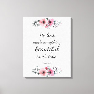Beautiful Precious Scripture Bible Verse Quote Canvas Print