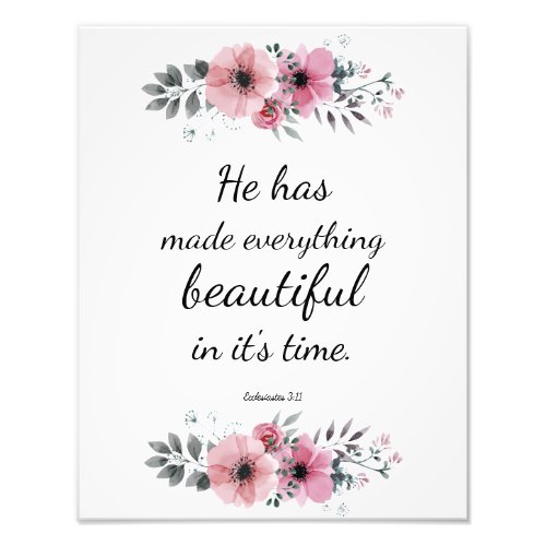 Beautiful Precious Scripture Bible Verse Quote Photo Print