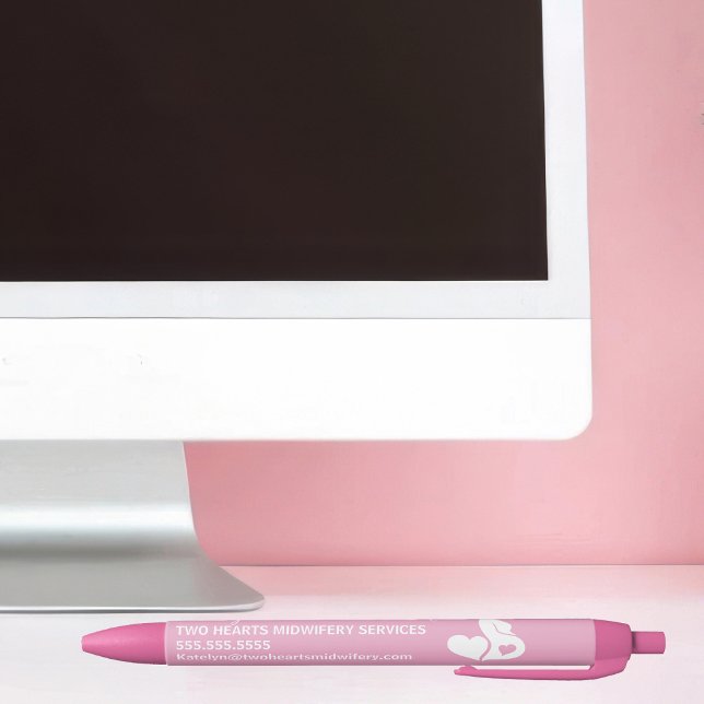 Beautiful Pregnancy Midwife Business Pink Pen (Creator Uploaded)