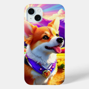 Beautiful Pretty Corgi Puppy Dog 1 iPhone 15 Plus Case
