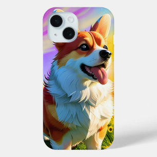 Beautiful Pretty Corgi Puppy Dog 2 iPhone 15 Case