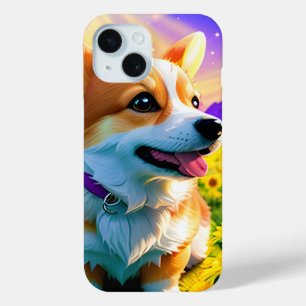 Beautiful Pretty Corgi Puppy Dog 3 iPhone 15 Case