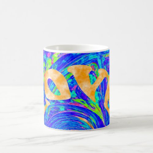 Beautiful Pretty Unique Love Text Colorful Design Coffee Mug
