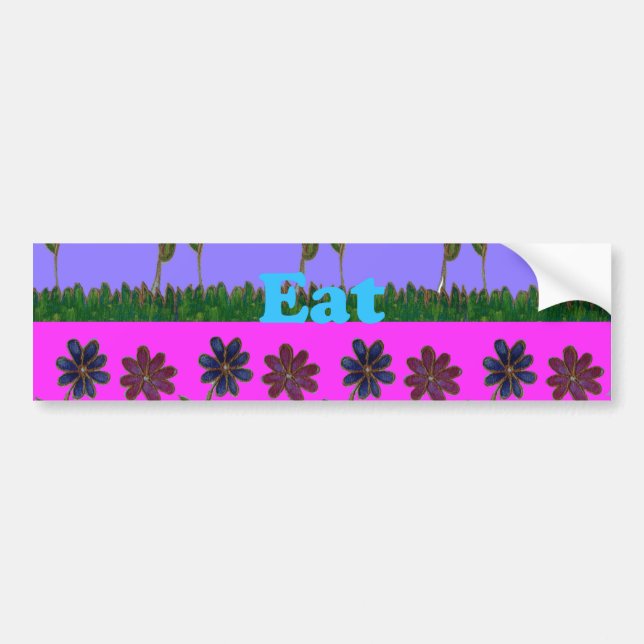 Beautiful Pretty Uniquely Bumper Sticker Template (Front)