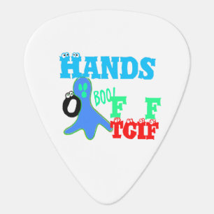 Beautiful Pretty Uniquely TGIF Boo! Hands Off Guitar Pick
