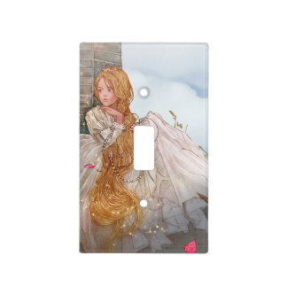 Beautiful Princess at Castle Window Light Switch Cover