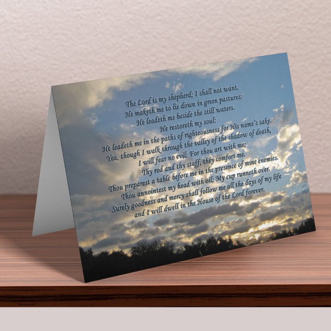 Beautiful Psalm 23 Notecards (Creator Uploaded)