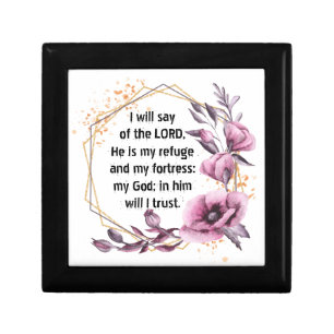 Beautiful Psalm 91 Floral gift box