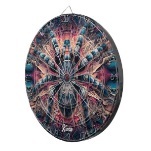 Beautiful Psychedelic Tarantula Dart Board