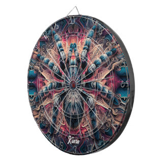 Beautiful Psychedelic Tarantula Dart Board
