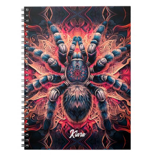 Beautiful Psychedelic Tarantula Notebook
