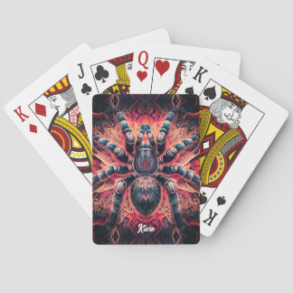 Beautiful Psychedelic Tarantula Poker Cards