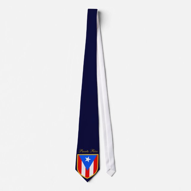 Beautiful Puerto Rico Flag Neck Tie (Front)