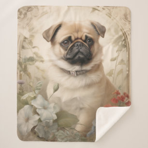 Beautiful Pug – Playful & Loving Sherpa Blanket
