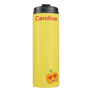 Beautiful Pumpkin Personalize Thermal Tumbler